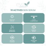 Eva Naturals 10 Actives Skin Serum (30 ml), Feine Linie, Entferner für dunkle Flecken im Gesicht Mit Niacinamid, Hyaluronsäure, Vitamin C und Vitamin E – Bild 3