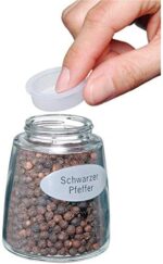 WMF Trend Salzmühle Pfeffermühle 14 cm, unbefüllt, Gewürzmühle, Keramikmahlwerk, Kunststoff, Glas, schwarz – Bild 6