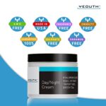 Tages-/Nachtcreme Feuchtigkeitscreme, Gesichtscreme mit Hyaluronsäure & Schneckenextrakt, Feuchtigkeitscreme gegen Falten, feine Linien & dunkle Flecken, Skincare für Damen & Männer von YEOUTH – Bild 7
