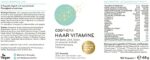 Cosphera Haar Vitamine, Hochdosiert mit Biotin, Selen und Zink als Beitrag zum Erhalt normaler Haare. Plus Folsäure & Hirse Samen Extrakt (reich an Silizium), 120 vegane Kapseln im 2 Monatsvorrat – Bild 3