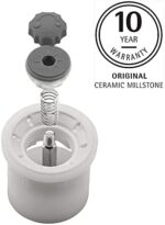 WMF Trend Salzmühle Pfeffermühle 14 cm, unbefüllt, Gewürzmühle, Keramikmahlwerk, Kunststoff, Glas, schwarz – Bild 9