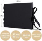 KASZOO Fotoalbum, Fotoalbum zum Selbstgestalten, DIY Fotobuch 80 Seiten, Kann als Abschluss Geschenk, Geburtstagsgeschenk, Hochzeitstagsgeschenk, Valentinstagsgeschenk und mehr verwendet werden – Bild 3