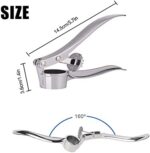 Jsdoin Knoblauchpresse, Knoblauchschneider Garlic Press, Knoblauch Crusher Praktischer Küchenhelfer Spülmaschinenfest Robust – Bild 2