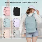 SZLX Grosser Reiserucksack Damen, Handgepäck Rucksack,Wanderrucksack Wasserdichter Outdoor-Sportrucksack Lässiger Tagesrucksack Schultasche Fit 14 Zoll Laptop mit USB-Ladeanschluss Schuhfach – Bild 2
