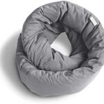 Huzi Design Infinity Pillow – Weiches Nackenkissen für Reise und Büro.
