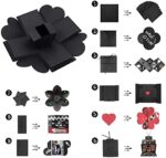 Komake Überraschung Box, Explosion Box, DIY Geschenk Scrapbook und Foto-Album für Weihnachten/Valentine/Jahrestag/Geburtstag/Hochzeit – Bild 2