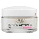 L'Oréal Paris Feuchtigkeitspflege für das Gesicht, Gesichtscreme für sensible Haut, Hydratisierende Tagescreme mit Glycerin und antioxidativem Vitamin E, Hydra Active 3 sensible Haut, 1 x 50 ml – Bild 5