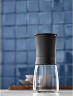 WMF Trend Salzmühle Pfeffermühle 14 cm, unbefüllt, Gewürzmühle, Keramikmahlwerk, Kunststoff, Glas, schwarz – Bild 2