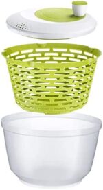 Westmark Salatschleuder, Fassungsvermögen: 4,4 Liter, ø 23,5 cm, Kunststoff, BPA-frei, Spinderella – Bild 3