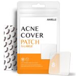 Avarelle Pickelpflaster (8 Stück) Absorbierende Hydrokolloid-Fleckenabdeckung mit Teebaumöl und Cica, vegan (Quadratisch / 8 Pflaster)