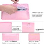 Vicloon Koffer Organizer, 8-in-1-Set Gepäck Organizer, Wasserdichte Reise Kleidertaschen umfassen 2 Schuhbeutel, 3 Packwürfel und 3 Aufbewahrungsbeutel, für Kleidung Schuhe Unterwäsche Kosmetik – Bild 2