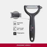 Victorinox Universalschäler für Obst Gemüse, Extra scharf, Zackenschliff, Zweischneidig, Ergonomischer Griff – Bild 2