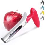 Apfelentkerner, Newness Premium Apfelausstecher Apfelkernausstecher Apfel Entkerner, Edelstahl Apple Corer Pear Core Entferner Werkzeug für Home & Küche mit scharfer gezackter Klinge Angle Handle