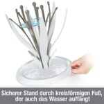 NUK MultiDry Trockenständer, praktisches Trocknen von bis zu 6 Babyflaschen und Zubehör, BPA-frei & Flaschenbürste mit integrierter Saugerbürste im ergonomischen Griff – Bild 4