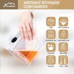 GoMaihe 1.6L Vorratsdosen 10 Set, Aufbewahrungsbox Küche Luftdicht Behälter aus Plastik Mit Deckel, Vorratsgläser zur Aufbewahrung von Nudeln, Müsli, Reis, Mehl, und für futter Haustiere, MEHRWEG – Bild 3