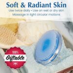 Nass- & Trockenbürste - Peeling Körper - Körperbürste zur Behandlung von Eingewachsenen Haaren und Rasierbrand - Gesicht, Achselhöhle, Beine, Hals, Bikinizone - Seidig Glatte Haut - von Dylonic – Bild 4