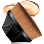 MSQ Foundation Pinsel Make-up Pinsel Kabuki Flat Top Gesicht Pinsel Groove Design Blush Pinsel zum Mischen von Flüssigkeit, Creme, Concealer Premium