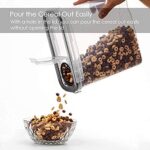 Vtopmart Grosse Vorratsdosen Set,Müsli Schüttdose & Frischhaltedosen, BPA frei Kunststoff Vorratsdosen luftdicht, Mehl, Zucker(Schwarz) – Bild 4