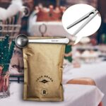 HAUSPROFI Edelstahl Messbecher und Löffel mit Messlineal, Scoop mit Clip, 5 Messbecher & 6 schmalgenaue Messlöffel & 1 Messlineal (Richtmaschine) & 1 scop mit clip, 13er-Set – Bild 5