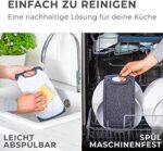 Exitoso Frühstücksbrettchen 4er Set & 6er Set mit Saftrille, Schneidebrett Spülmaschinenfest Brettchen, Schneidebrett Kunststoff rutschfest BPA frei, Frühstücksbrettchen Kunststoff Brettchen Set – Bild 4
