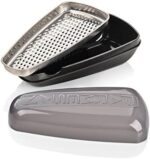 Fackelmann 45463 Parmesanreibe und Frischebox, 19 x 9.5 x 7 cm & Dick-Dünnschneider mit Restehalter – Bild 2