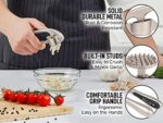 Zulay Kitchen Premium knoblauchpresse mit Soft-Easy-Squeeze ergonomischer Griff, robuste Design-extrakte mehr Knoblauch-Paste pro nelke, Knoblauch Crusher für nüsse und samen, Profi Knoblauch Mincer – Bild 7