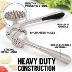 Zulay Kitchen Premium knoblauchpresse mit Soft-Easy-Squeeze ergonomischer Griff, robuste Design-extrakte mehr Knoblauch-Paste pro nelke, Knoblauch Crusher für nüsse und samen, Profi Knoblauch Mincer – Bild 6