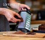 Lantana 6 seitige Reibe mit Behälter, Handreibe,Hobel,Zerkleinerer, 6 unentbehrliche Küchenfunktionen für grobes, mittleres, feines und mikrofeines Reiben,Zesten,Schneiden – Bild 4