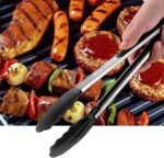 HOTEC Premium Edelstahl Küchen zangen mit Silikon Spitzen Grillzange zangen Set of 2–23 cm und 30,5 cm – Bild 3