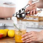 Wonsefoo, Manuelle Zitronenpresse, strapazierfähige Handpresse, Zitronenpresse, Saftpresse, sichere, schnelle und effektive Entsaftung, super leicht zu reinigen – Bild 7