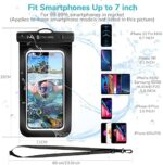 Syncwire wasserdichte Handyhülle Unterwasser Wasserfeste - 2 Stück 7 Zoll DOPPELT VERSIEGELT Wasserdicht Handy Hülle Handytasche für iPhone 13 Pro Max Mini 12 SE 11 XS XR X 8 7 6+ Samsung Huawei etc – Bild 7