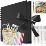 KASZOO Fotoalbum, Fotoalbum zum Selbstgestalten, DIY Fotobuch 80 Seiten, Kann als Abschluss Geschenk, Geburtstagsgeschenk, Hochzeitstagsgeschenk, Valentinstagsgeschenk und mehr verwendet werden
