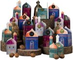 Ramadan Kalender DIY zum Basteln und Befüllen - 30 bunte Falt-Schachteln zum Dekorieren - 30 Geschenk-Boxen - Eid Mubarak - wiederverwendbar