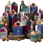 Ramadan Kalender DIY zum Basteln und Befüllen - 30 bunte Falt-Schachteln zum Dekorieren - 30 Geschenk-Boxen - Eid Mubarak - wiederverwendbar