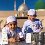 HOWAF Eid Mubarak Papiertüten, 12 Stück Eid Geschenktüten mit Aufkleber Candy Tüten zum Verpacken von Geschenken, Giveaways, Kindergeburtstag, Hochzeit, Muslim Ramadan Party – Bild 5