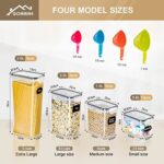 GoMaihe Vorratsdosen Aufbewahrungsbox Küche Organizer, Luftdicht Vorratsbehälter Plastik mit Deckel, Vorratsdose für Müsli Mehl Kaffeebohnen Cornflakes Spaghetti Aufbewahrung – Bild 4