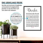 Danke Liebe Liebeserklärung Danksagung Bild im schwarzem Holz Rahmen Geschenke Geschenkidee für Frauen Männer zu Weihnachten Geburtstag Jahrestag – Bild 4