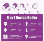 ZITFRI 6-in-1 Derma Roller – Microneedling für Körper & Gesicht, Anti-Falten, Akne & Narben
