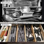 Utoplike Schubladentrenner Verstellbar Bambus, Schubladenorganizer Küche, gefedert, Küche, Kommode, Badezimmer, Schlafzimmer, Babyschublade, Schreibtisch (4er-Pack) Ordnungssystem – Bild 7