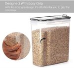 Vtopmart Grosse Vorratsdosen Set,Müsli Schüttdose & Frischhaltedosen, BPA frei Kunststoff Vorratsdosen luftdicht, Mehl, Zucker(Schwarz) – Bild 3