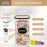 GoMaihe Vorratsdosen Aufbewahrungsbox Küche Organizer, Luftdicht Vorratsbehälter Plastik mit Deckel, Vorratsdose für Müsli Mehl Kaffeebohnen Cornflakes Spaghetti Aufbewahrung – Bild 11