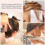AIMIKE Haarspangen, Haarclips zum Stylen und Schneiden, Rutschfeste Haarklammern mit Silikonband, No-Trace Abteilklammern für Dickes und Dünnes Haar – Professionelle Salon-Haarnadeln – Bild 6