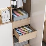 Joyoldelf 2 Stück Aufbewahrungsboxen für Socken und Unterwäsche, 24 Zellen Faltbare Boxen (Faltbox, Drawer Dividers, Schubladen Organizer Stoffboxen zum Aufbewahren von Socken – Bild 3