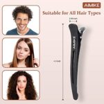 AIMIKE Haarspangen, Haarclips zum Stylen und Schneiden, Rutschfeste Haarklammern mit Silikonband, No-Trace Abteilklammern für Dickes und Dünnes Haar – Professionelle Salon-Haarnadeln – Bild 2