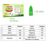 Lebensmittelfarbe - 15 Flüssige Lebensmittel Farben Set für Kuchen Backen, Kekse, Macaron - Hochkonzentrierte Food Coloring für Kuchendekoration, DIY Slime, Kunsthandwerk Einfärben - 6ml jeder – Bild 7