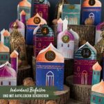 Ramadan Kalender DIY zum Basteln und Befüllen - 30 bunte Falt-Schachteln zum Dekorieren - 30 Geschenk-Boxen - Eid Mubarak - wiederverwendbar – Bild 2