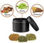 iLC Grinder Crusher Mühle für Spice,Kräuter,Gewürze,Herb,Kaffee mit Pollen Scraper 2", Gemacht aus Zinklegierung, 4 Teiliges, Diamantförmige Zähne – Bild 2