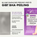 Eclat Skincare, Peeling Maske für weiche Babyfüsse, 1 Paar Peeling Masken Socken repariert raue Fersen, entfernt trockene, abgestorbene Haut, feuchtigkeitsspendende Fuss Peeling Maske für harte Haut, Hornhaut – Bild 5