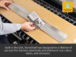Stoveshelf – Schwarz – 76,2 cm – Magnetisch Herd Regal für Küche Herd, Spice Rack, Küche Aufbewahrung Lösung, Zero Installation – Bild 8
