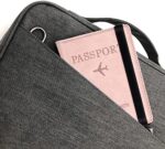 Impfpass Hülle Reisepasshülle, Urlaub Zubehör, Kunstleder Passhülle mit RFID-Blocker, Schutzhülle Tasche für Kreditkarten Damen Herren Reisepass, Ausweis und Reisedokumente,Travel Organizer – Bild 7